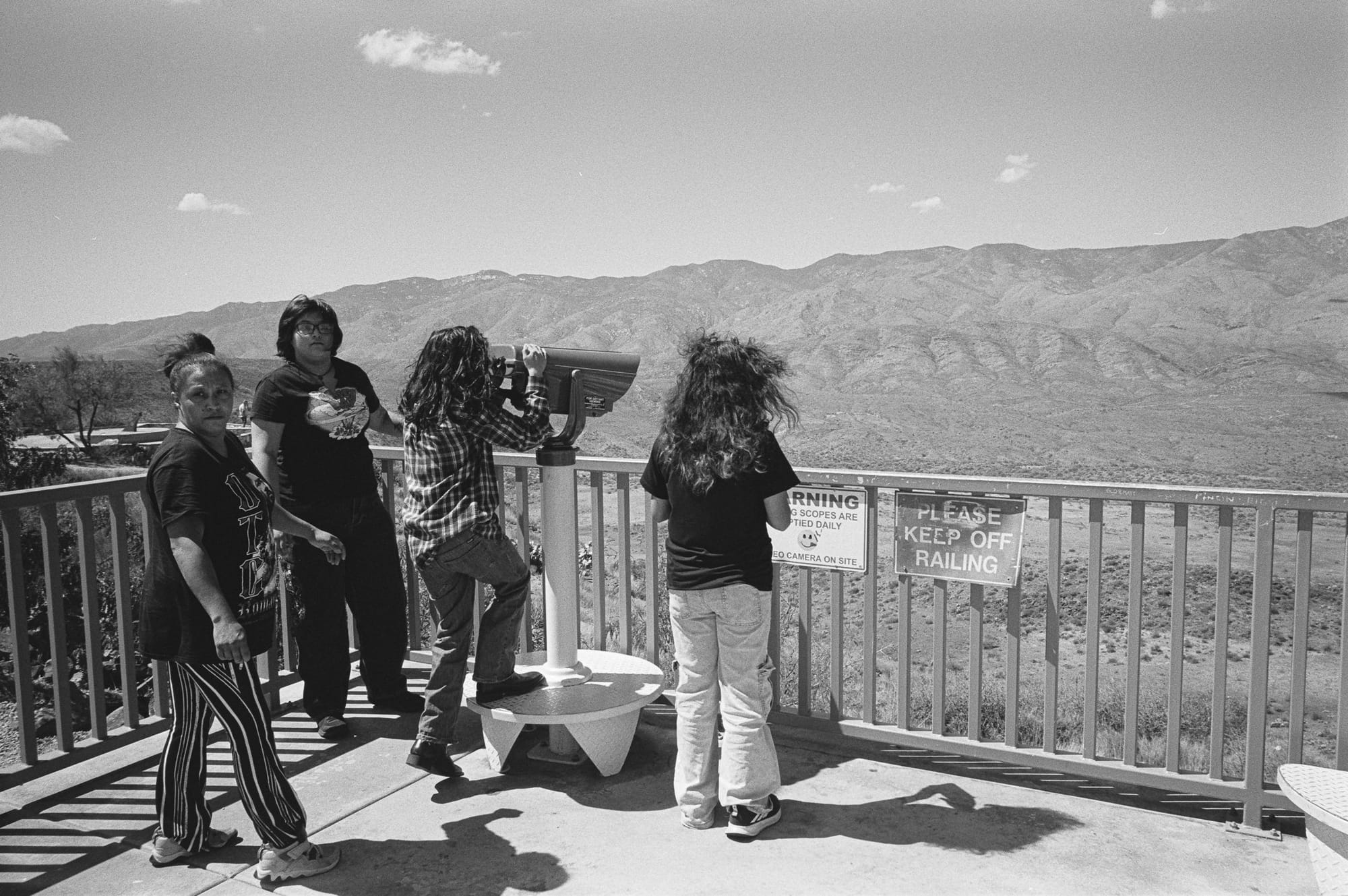 At the overlook.