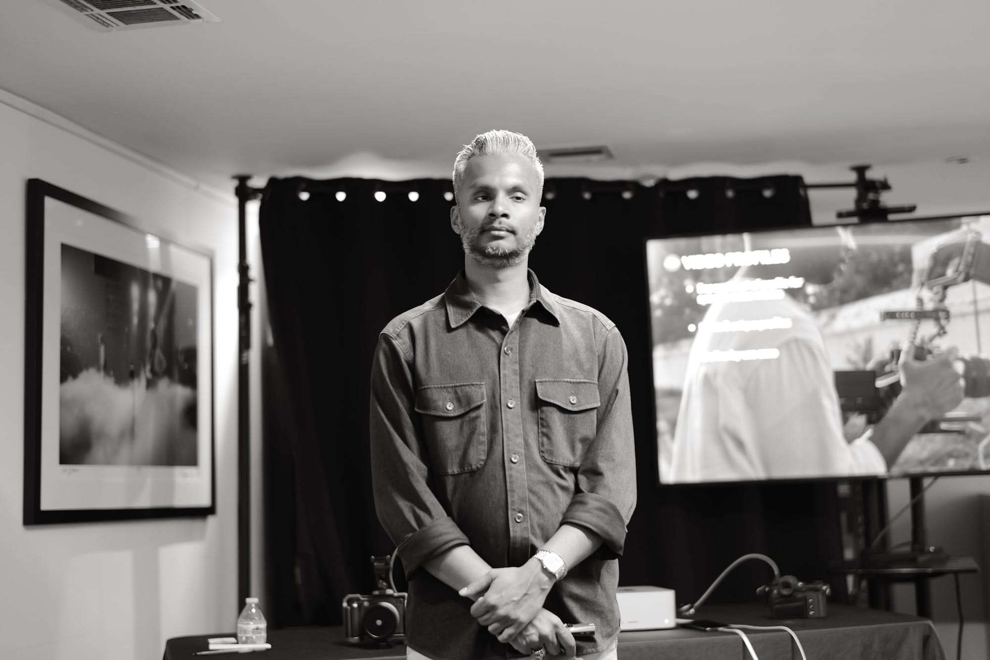 A Leica workshop: the teacher.