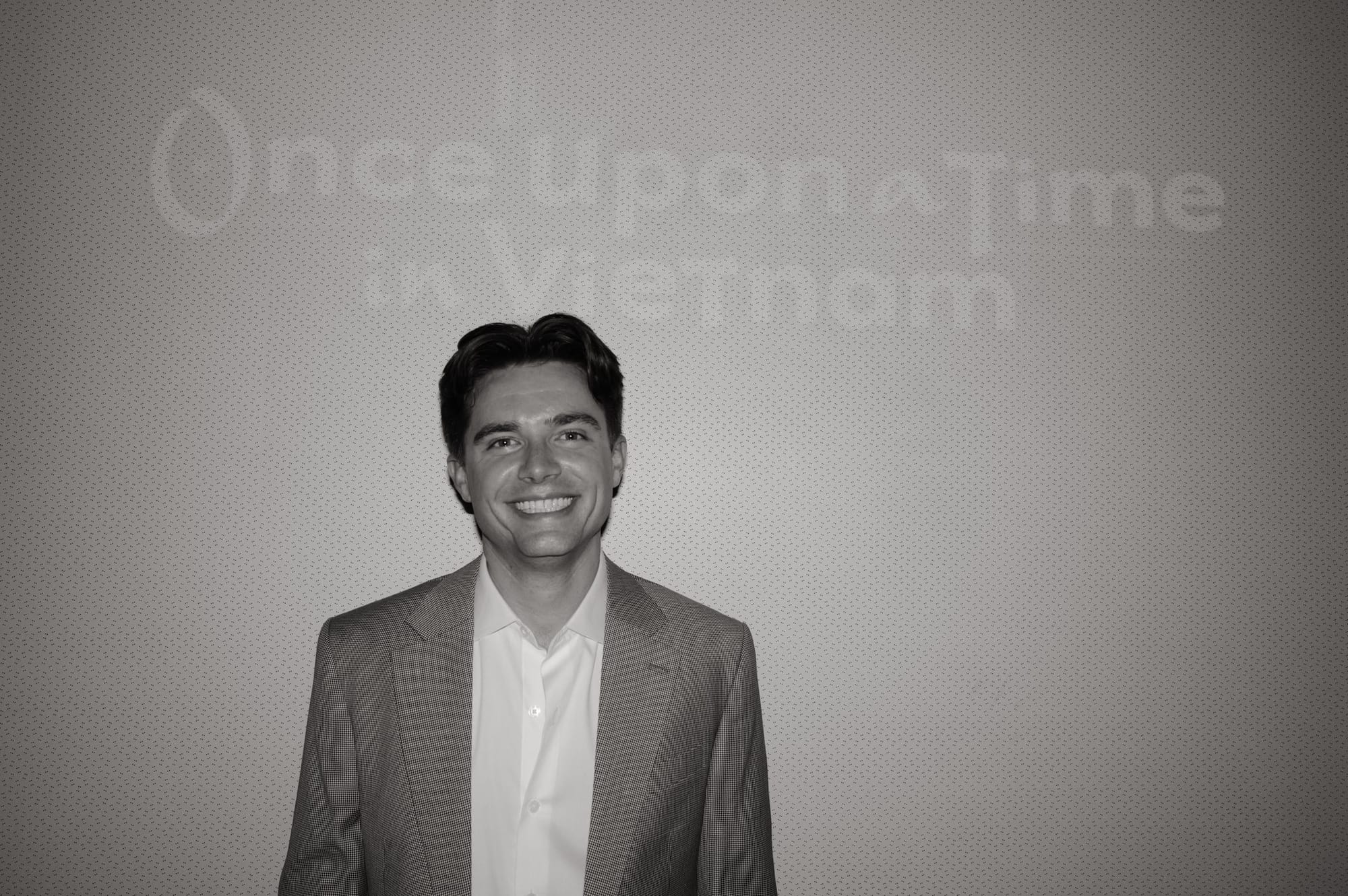 Premiere night, Los Angeles: the man of the hour.