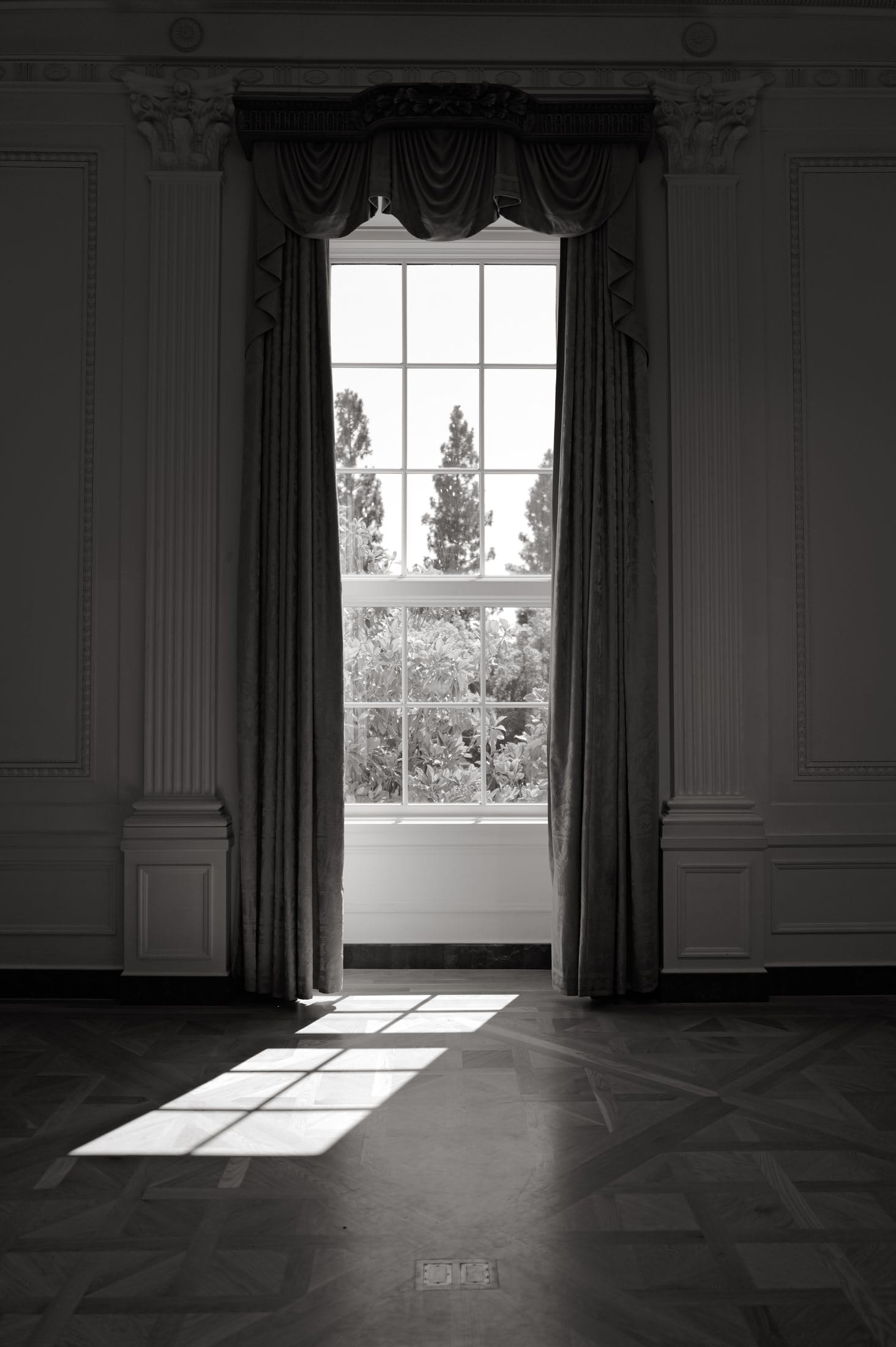 Window light on the floor.