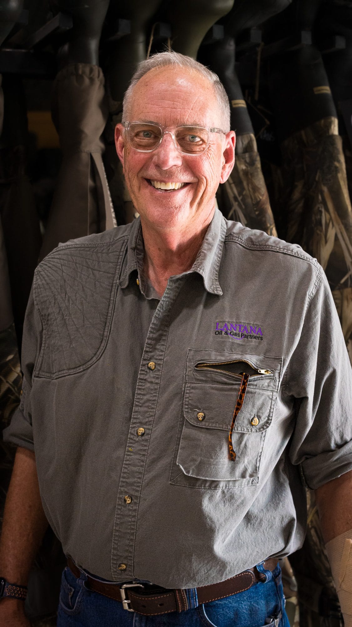 A portrait in the gun shed