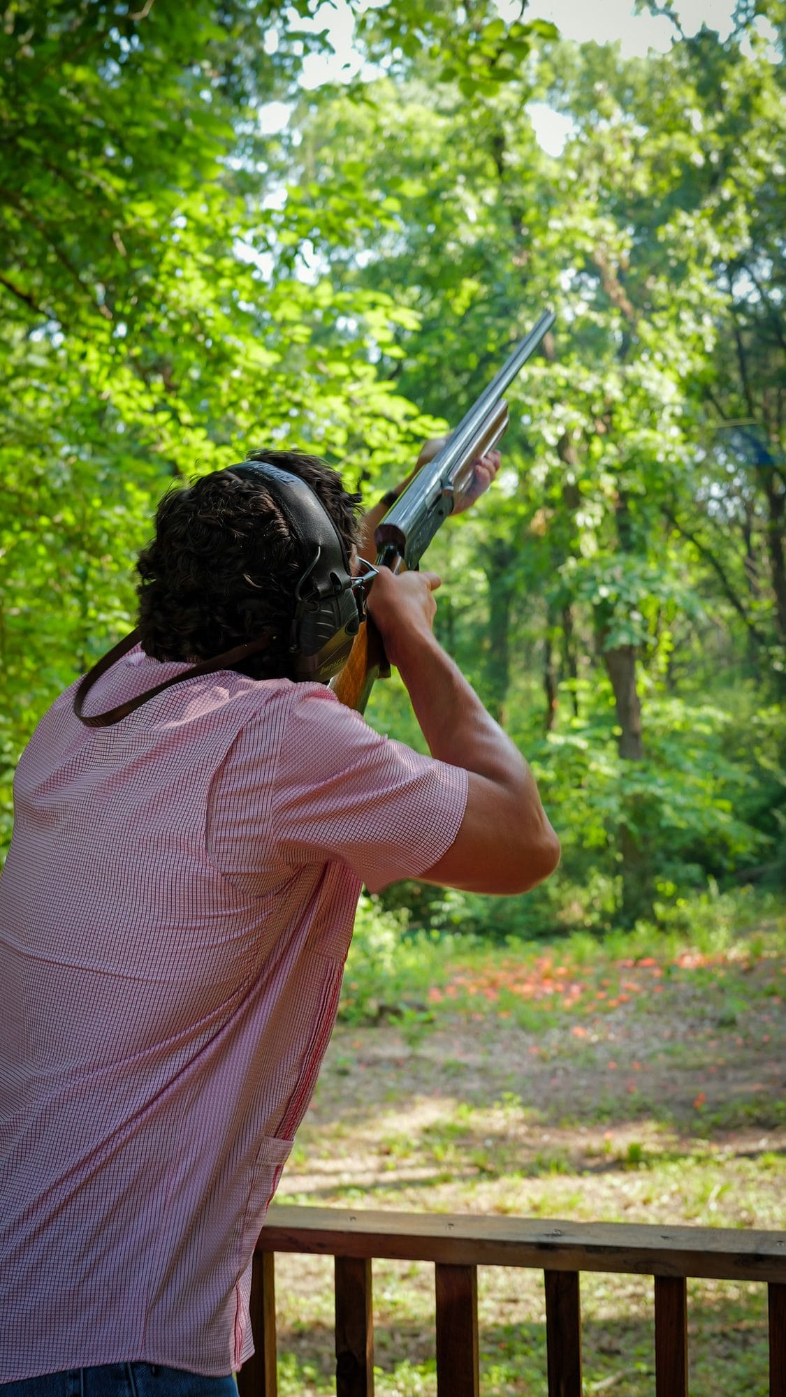 Shouldering the gun