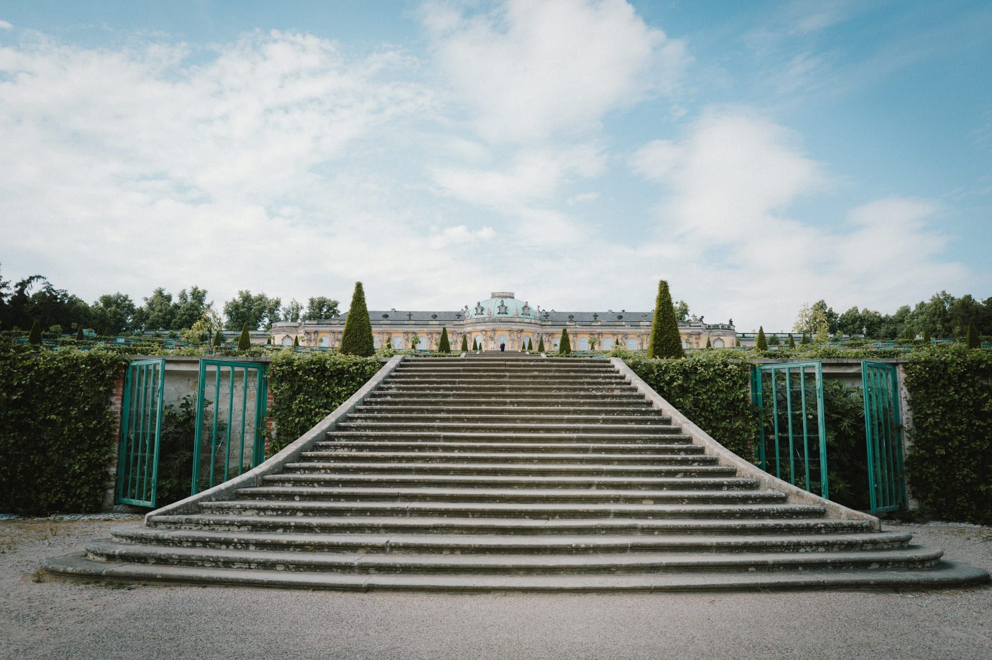 The steps up to Sanssouci