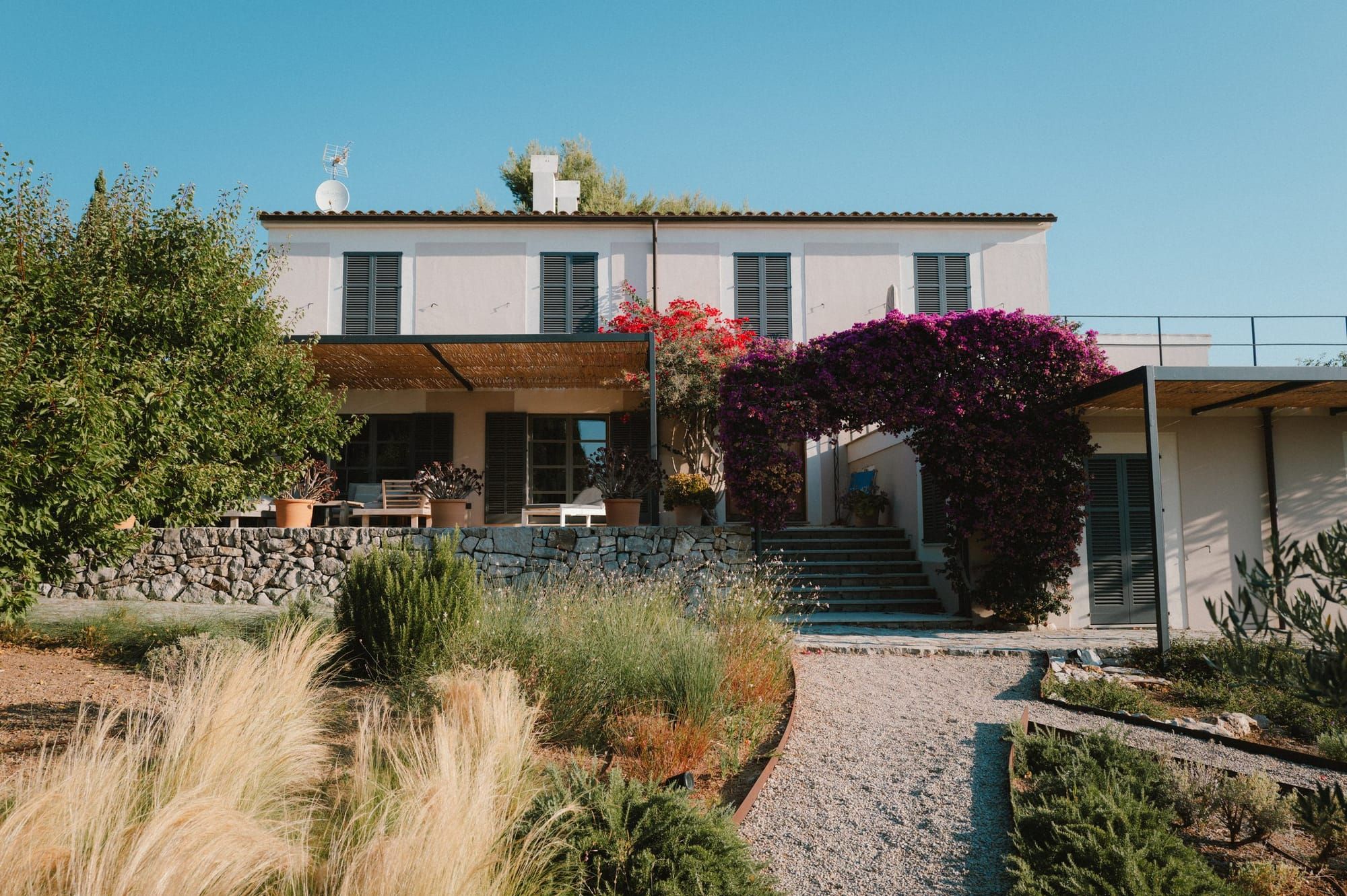 A finca and its garden
