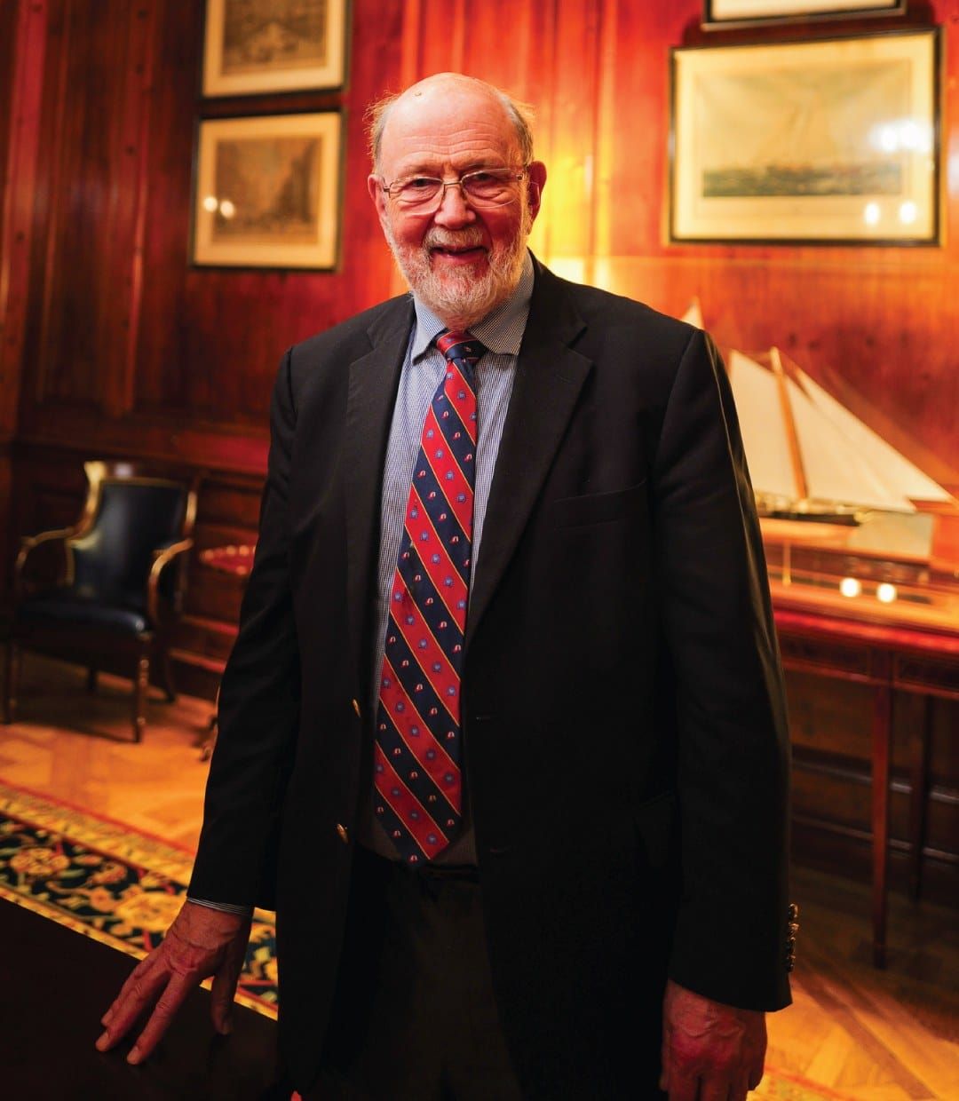 N.T. Wright in a panelled library