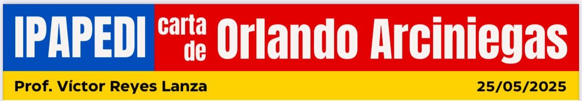 Carta de Orlando Arciniegas