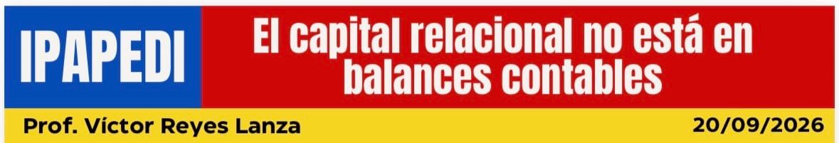 El capital relacional no está en balances contables.
