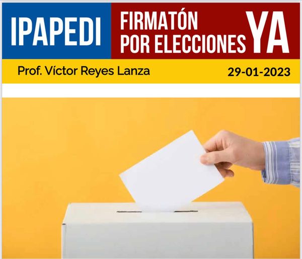 Firmatón por elecciones YA!