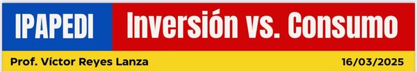 Inversión VS Consumo