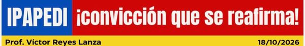 ¡Convicción que se reafirma!
