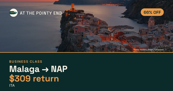 Business return to NAP from US$309, about 66% off. Checked against live availability.