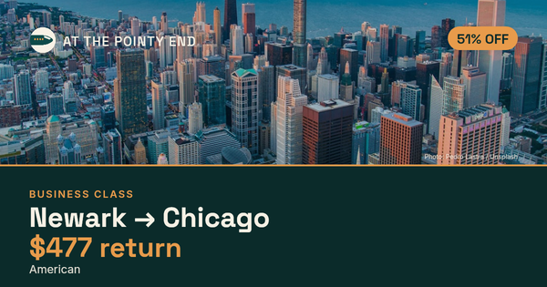 Business return to Chicago from US$477, about 51% off. Checked against live availability.