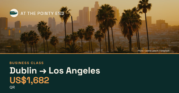 Business multi-city to Los Angeles from US$1,682. Checked against live availability.