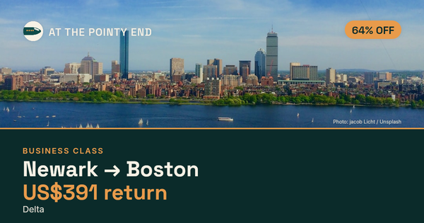 Business return to Boston from US$391, about 64% off. Checked against live availability.
