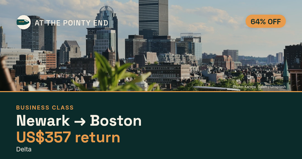 Business return to Boston from US$357, about 64% off. Checked against live availability.