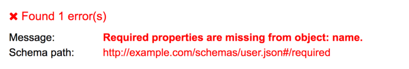 screenshot showing object:name is missing