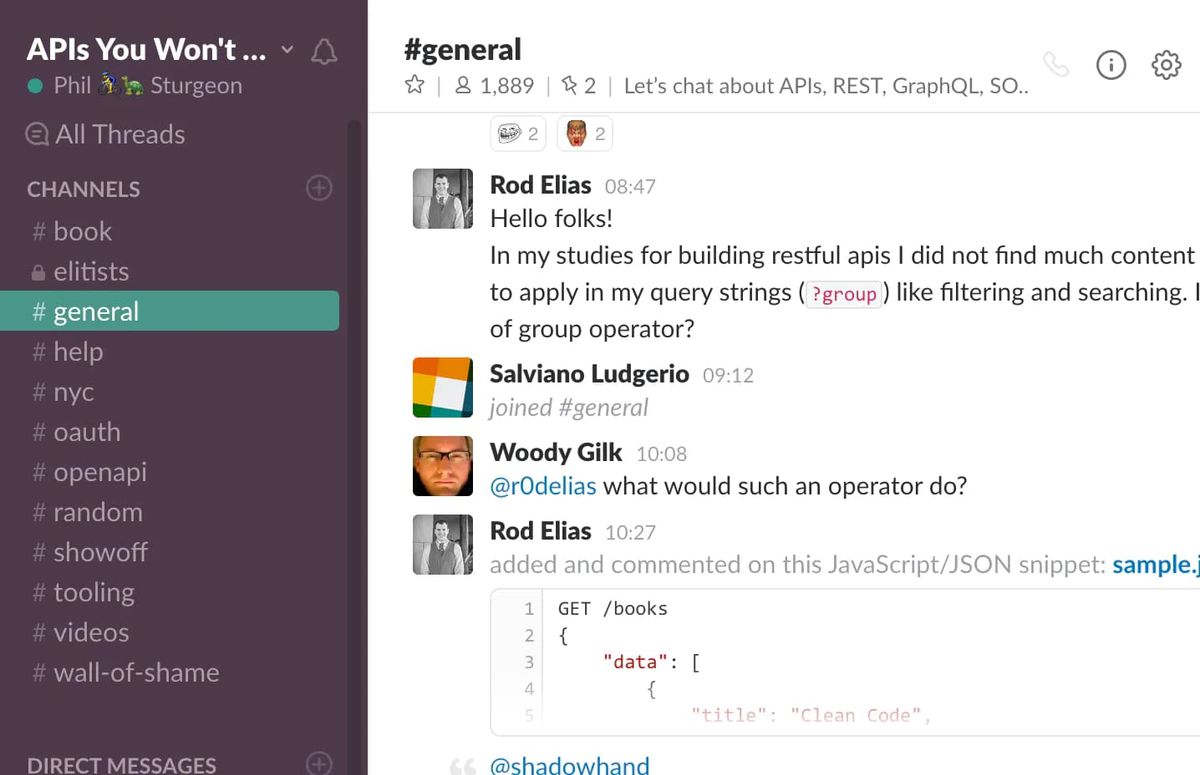 Join the APIs You Won't Hate Slack Community