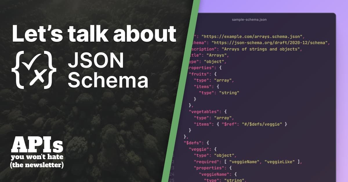 JSON Schema: Good, Bad and Ugly