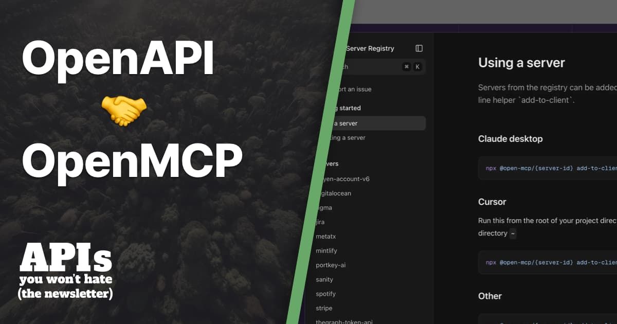 OpenAPI 🤝 OpenMCP