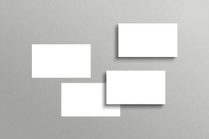 Business Card Shadow Stack Mockup