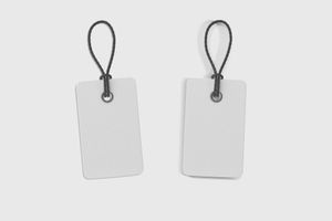 Leather Strap Tag Mockup