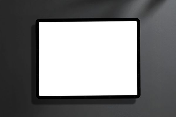 Dark Screen Device Display Mockup Scene