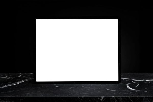 Minimal Tablet Device Display Mockup Scene