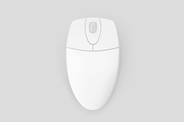 Wireless Mouse Mockup Top View