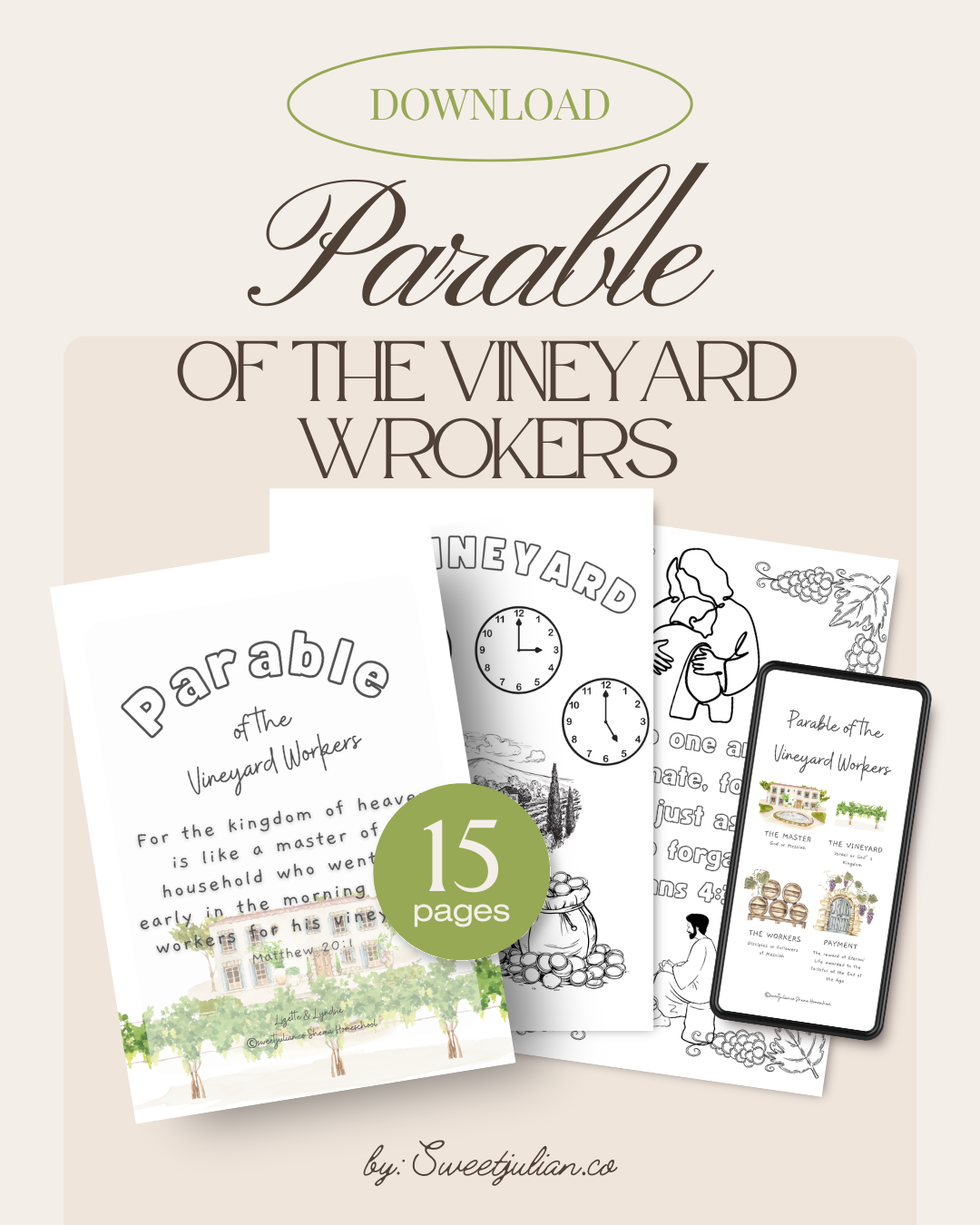 Parable of the Vineyard Workers🍇
