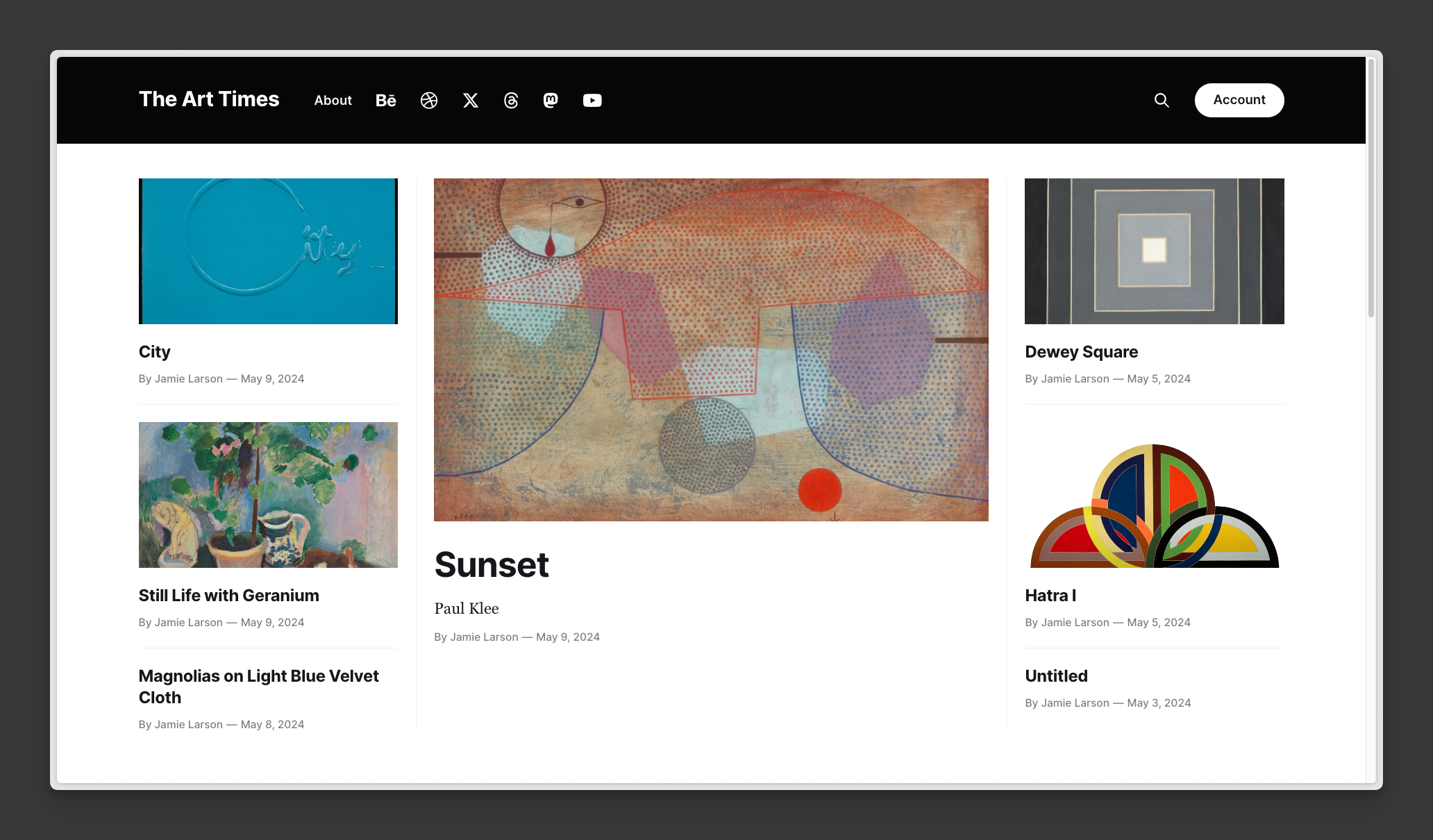 Ghost website with custom icons
