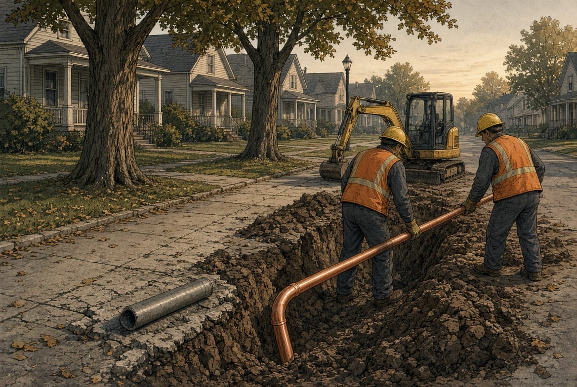 $1.36 million to design lead-line and Glenside water work