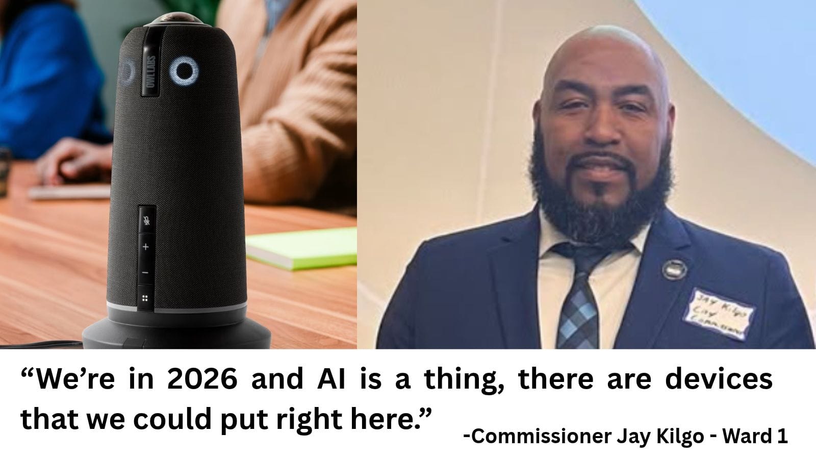 Commissioner Kilgo suggests AI tools for city meetings