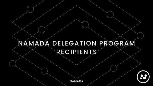 Announcing the Recipients of the Namada Delegation Program