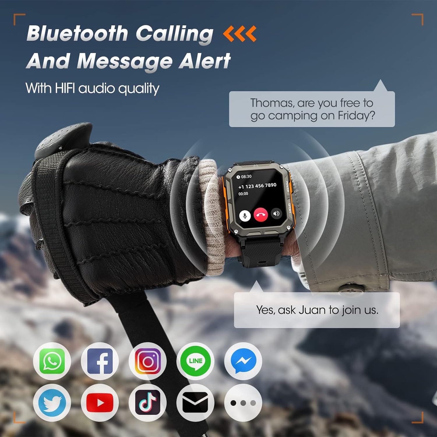 Rgthuhu Military Smart Watch