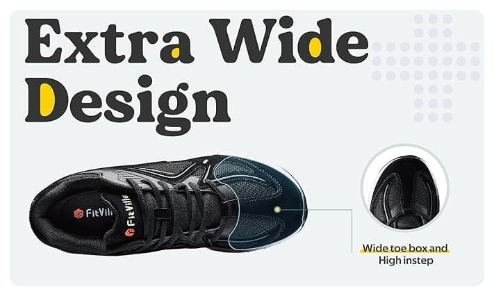 FitVille Extra Wide Walking Shoes