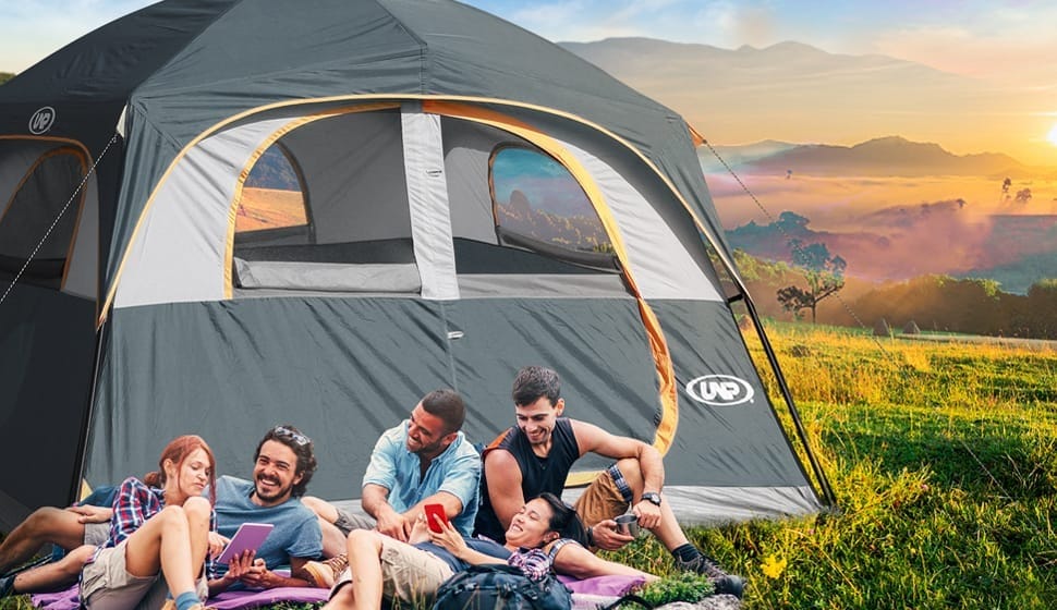 UNP Tents 6 Person Waterproof Windproof