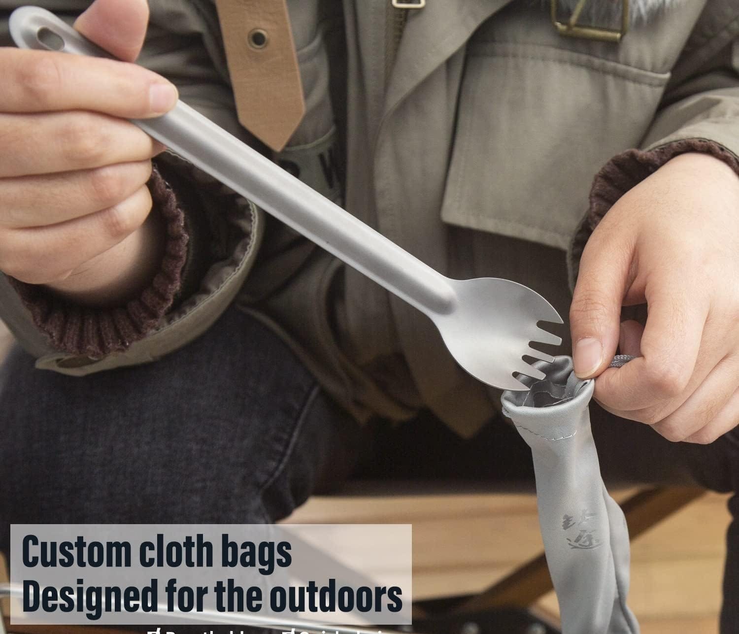 🥄 TiTo Titanium Long Handle Spork