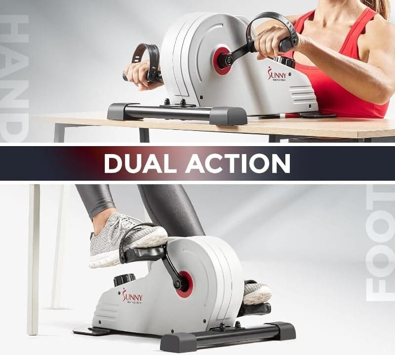 Sunny Health & Fitness Dual Function Under Desk Pedal Exerciser