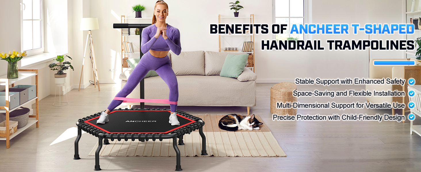 ANCHEER 50" Rebounder Trampoline