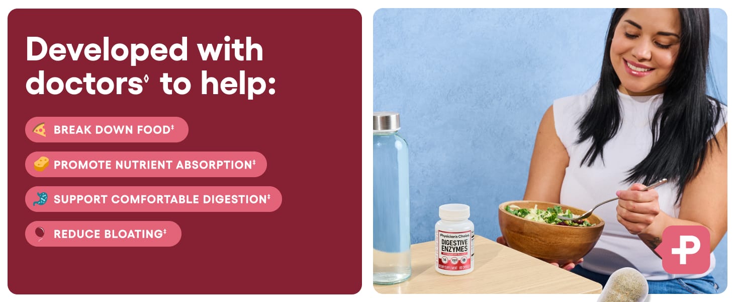 Physician's CHOICE Digestive Enzymes for Bloating & Digestion