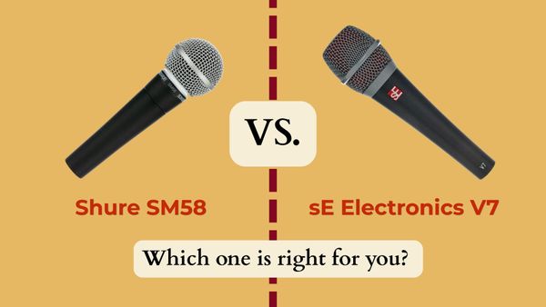 Shure SM58 vs sE V7 for Solo Live Gigging | Sound Clarity