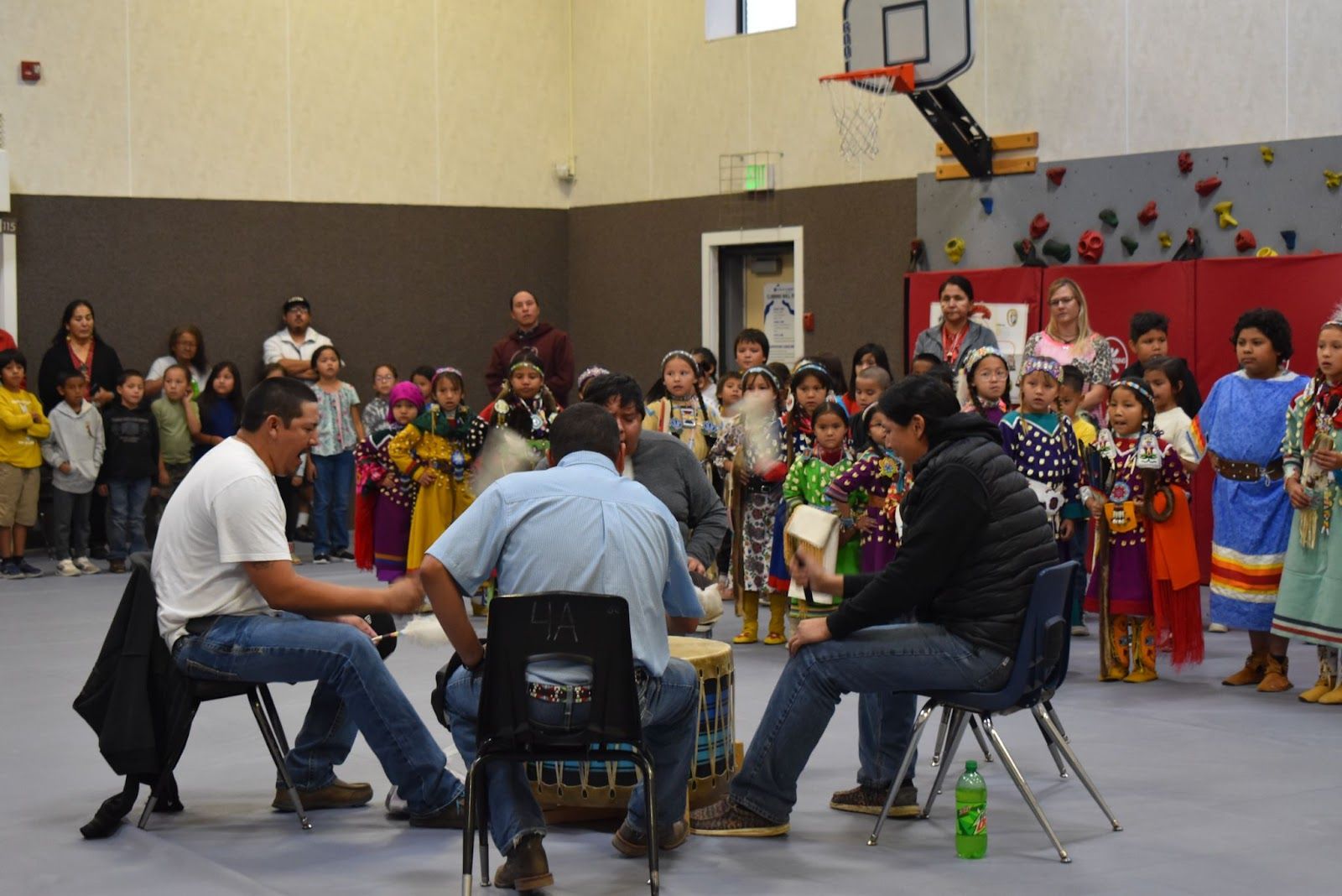The Nighthawk Jrs Singing Group made themselves available for the event. / Photo by Niklas Means, Four Points Press