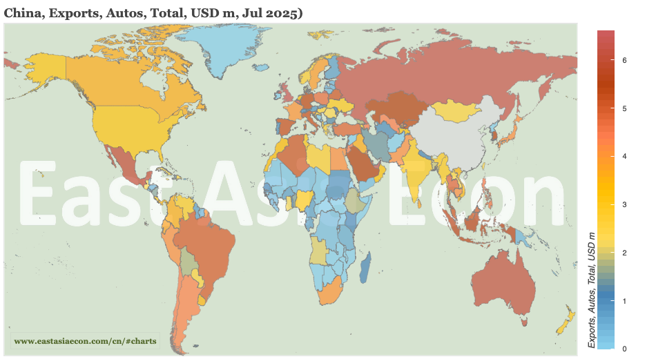 China – mapping the rise of an auto exporter