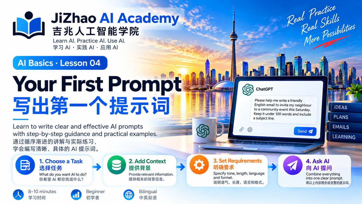 Lesson 04 — Your First Prompt | 写出第一个提示词