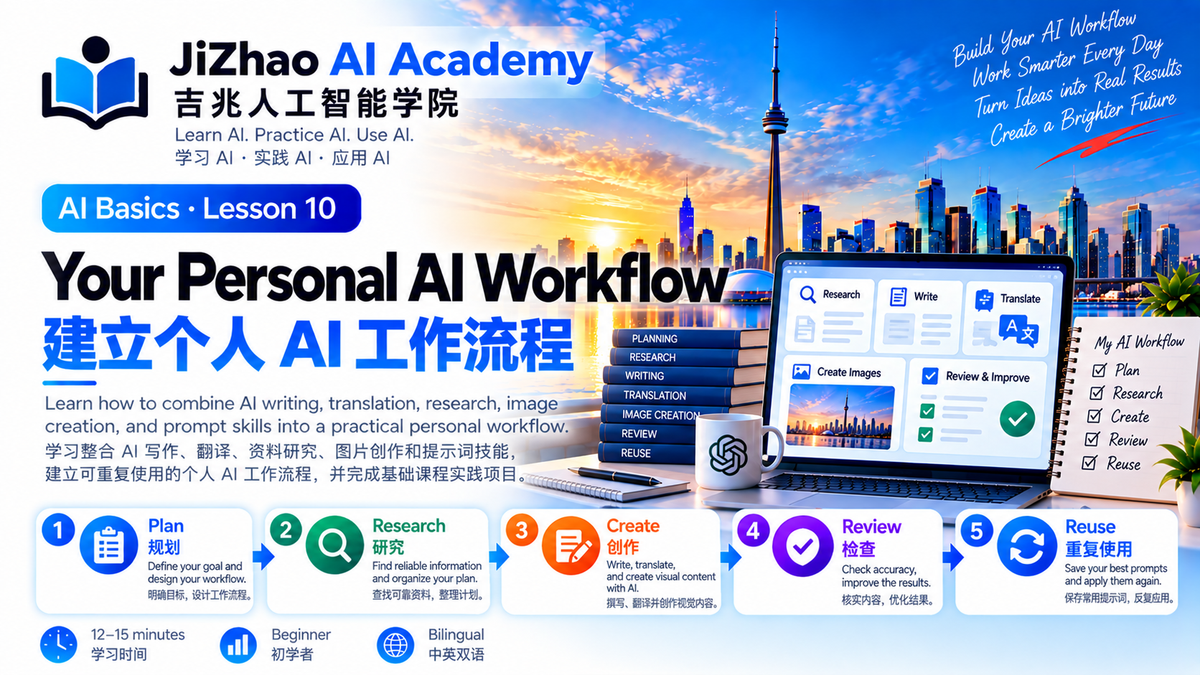 Lesson 10 — Your Personal AI Workflow | 建立个人 AI 工作流程