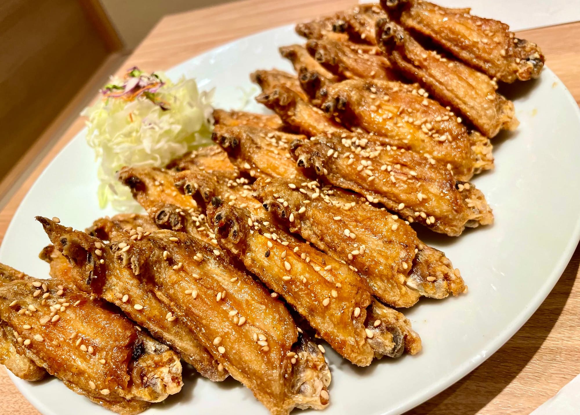 Succulent chicken wings at Furaibo