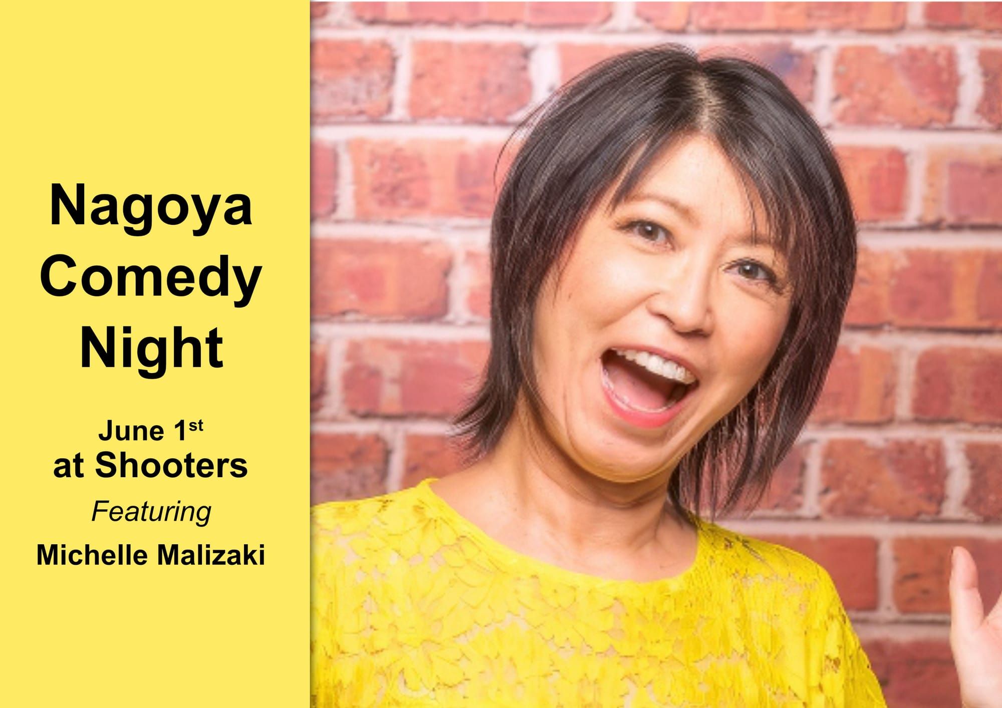 Buckle Up for Nagoya Comedy Night on Sat. June 1st
