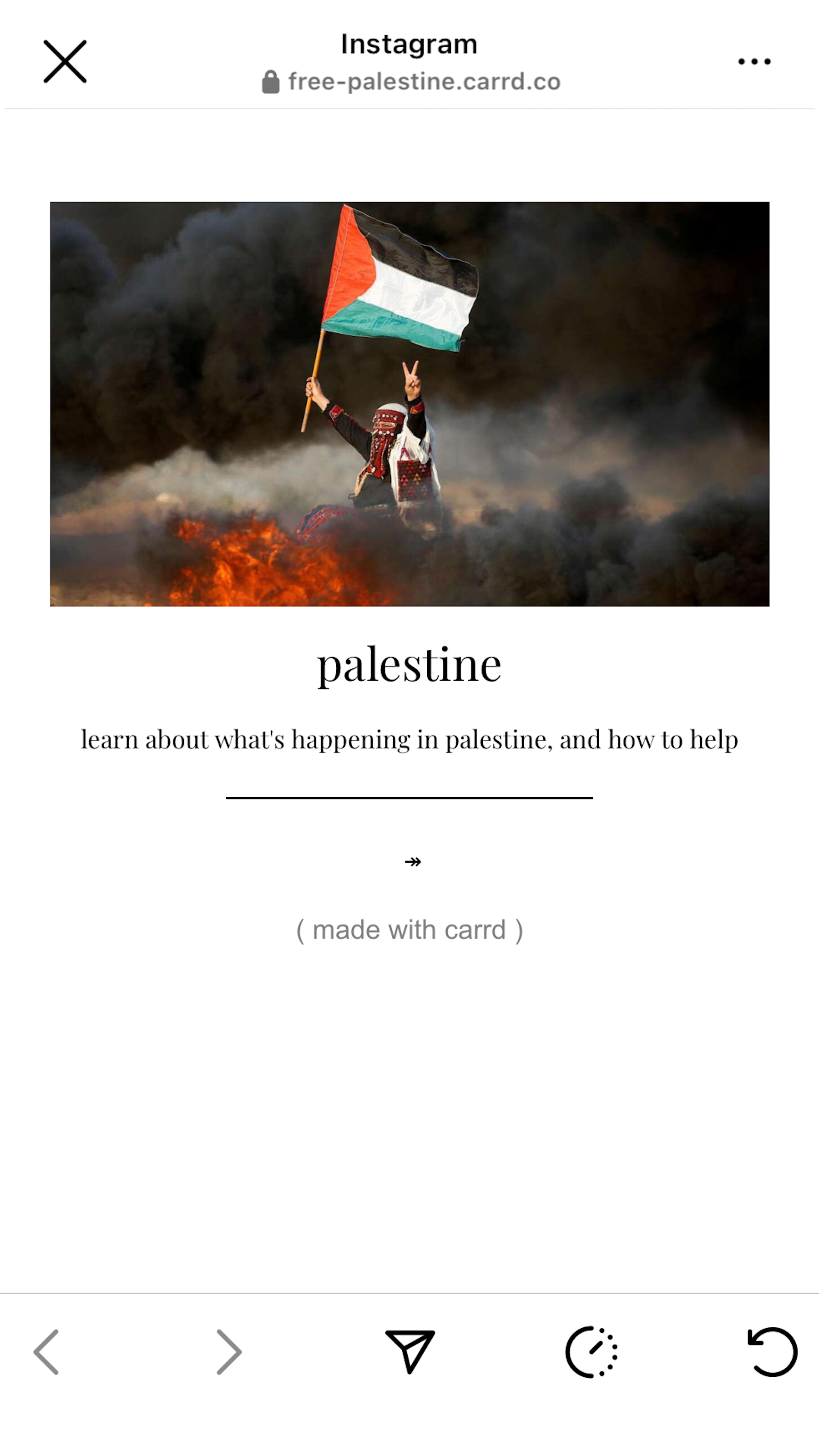 asna tabassum instagram link in bio palestine