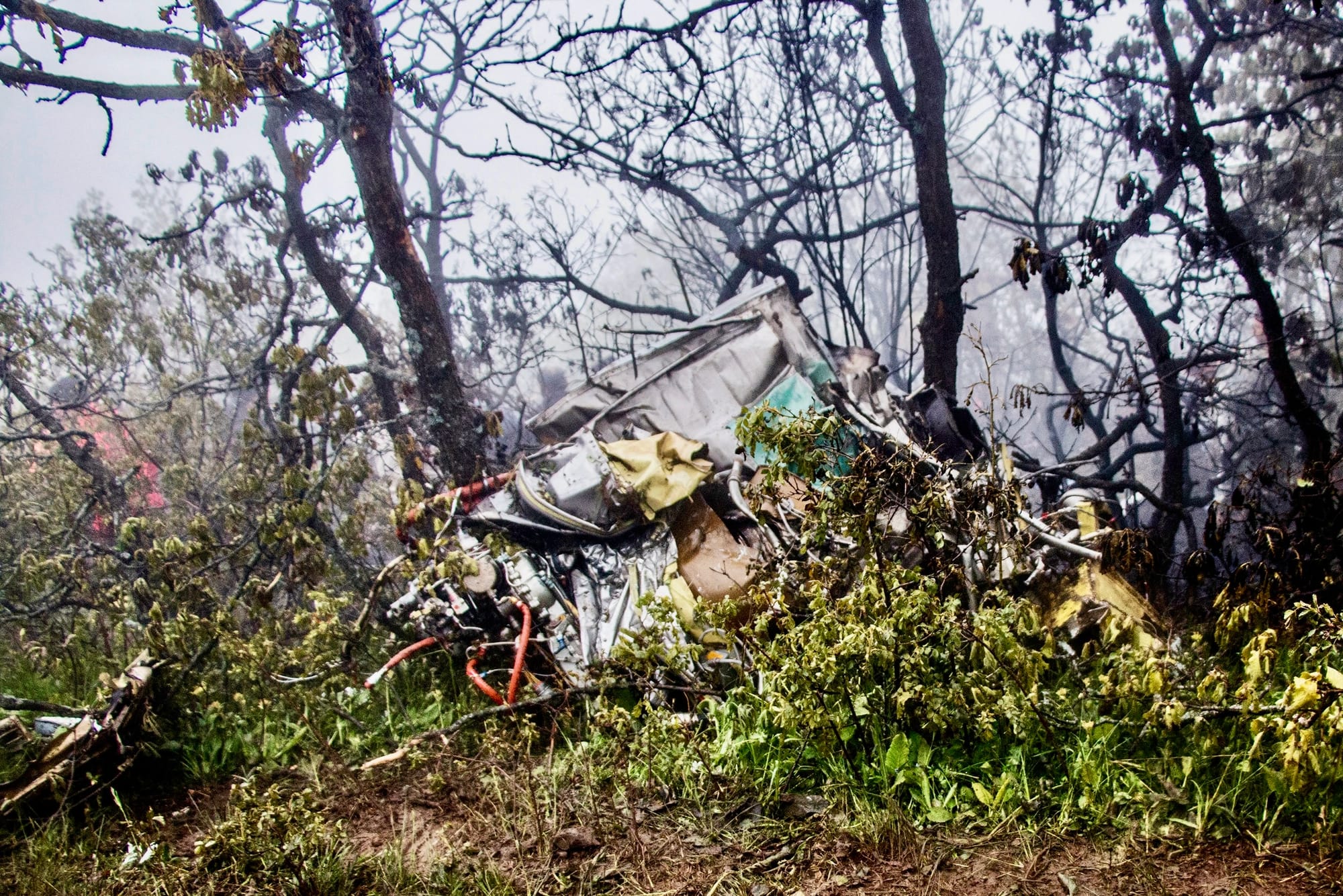 iran president helicopter crash wreckage Ebrahim Raisi 