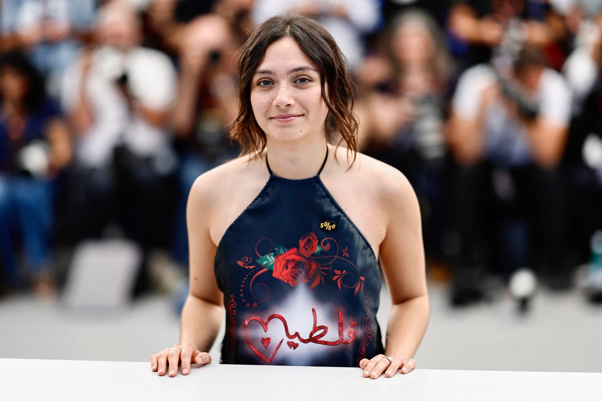 Pascale Kann palestine dress cannes 2024